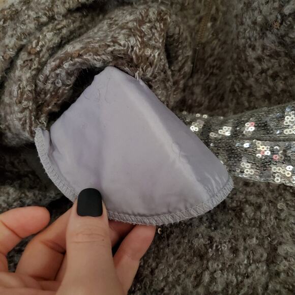 Banana Republic | Mohair Blend Sequin Sweater Coat - Picture 9 of 9